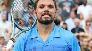 Stan Wawrinka 2026 US Open Blue Printed Shirt