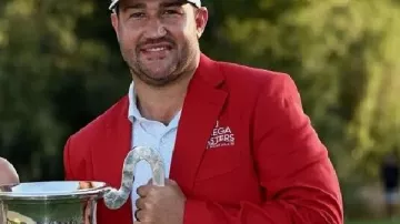 Thriston Lawrence Omega European Masters 2026 Red Blazer