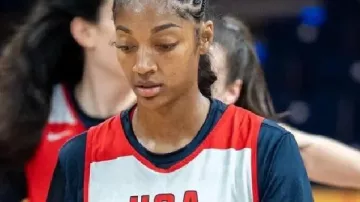 Angel Reese Maillot imprimé de la Coupe du Monde féminine de basketball FIBA 2026 USA