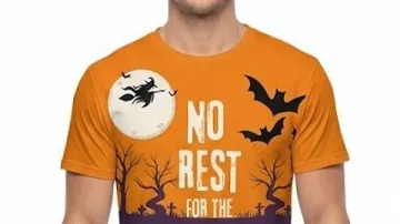 No Rest For The Wicked Halloween 2026 Printed T-Shirt
