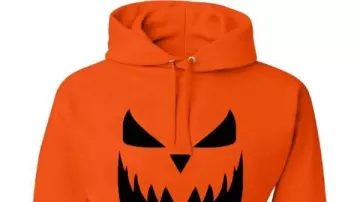 Halloween 2026 Pumpkin Face Orange Hoodie