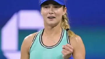 Light Blue Dress worn by Anna Kalinskaya 2026 US Open Round 4