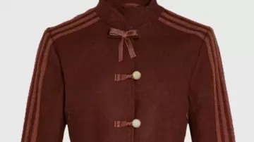 Chinese New Year Peplum Style Jacket - Black | Brown