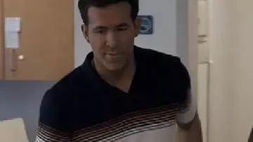 Striped Polo Shirt worn by (Ryan Reynolds) in Mayday