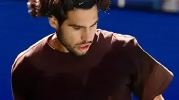 Camiseta marrón del US Open 2026 Carlos Alcaraz