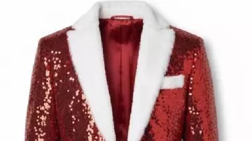 Christmas 2026 Santa Claus Red Blazer Jacket