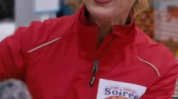 Chaqueta cortavientos roja Claire Rankin Hijo de Critch S5