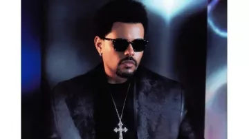 The Weeknd GQ Hong Kong Black Jacket of The Weeknd in The Weeknd, Playboi Carti - Timeless