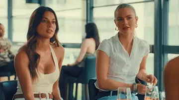 Edikted Massie Tailored Button Up Shirt worn by Liv Barker as seen in Made in Chelsea (S032E01)