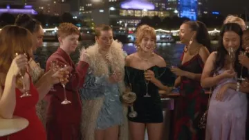 Asos Luxe Embellished Long Sleeve Ruffle Mini Dress worn by Jude Mack as seen in Ted Lasso (S04E06)
