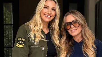 Real Housewives of Orange County Gina Kirschenheiter Green Maverick Military Jacket