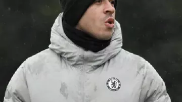 Liam Rosenior Chelsea Grey Puffer Hooded Jacket