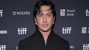 YAGA Premiere Hudson Williams Black Wool Jacket of Hudson Williams in YAGA Official Trailer (2026) Hudson Williams