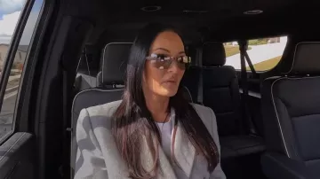Magda Butrym Double-breasted Cotton-blend Coat worn by Lisa Barlow as seen in The Real Housewives of Salt Lake City (S07E01)