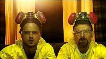 Breaking Bad Bryan Cranston & Aaron Paul Yellow Jumpsuit