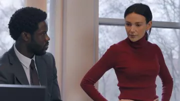 Uniqlo 100% Merino Ribbed Turtleneck Jumper worn by DI Emma Crane (Michelle Keegan) as seen in The Blame (S01E04)