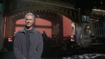 Palmes Lake Cotton Twill Zip Jacket worn by Will Ferrell as seen in Saturday Night Live (S51E20)