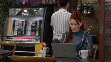 Afrm Shailene Dress worn by Sally Spectra (Courtney Hope) as seen in The Young and the Restless (S53E238)