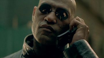 The Nokia 8110 Morpheus (Laurence Fishburne) in the Matrix