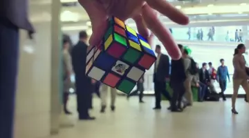 The Rubik's Cube of Edward Snowden (Joseph Gordon-Levitt) in Snowden