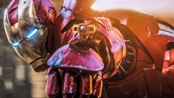 The replica of the armor Mark VII Iron Man / Tony Stark (Robert Downey Jr) in Iron Man 3