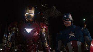 The armor Mark VII Iron Man / Tony Stark (Robert Downey, Jr.) in the Avengers