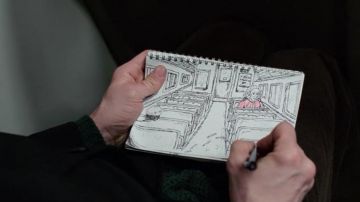 Drawings of Joel Barich (Jim Carrey) in Eternal Sunshine of the Spotless Mind