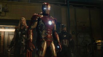 L'armure Mark 43 d'Iron Man / Tony Stark (Robert Downey Jr.) dans Avengers : L'Ère d'Ultron