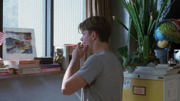 Los decorados de Will Hunting: el dibujo del pescador admirado por Will (Matt Damon) en el despacho de Sean