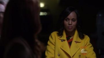 Jacket yellow Carolina Herrera Olivia Pope (Kerry Washington) in Scandal