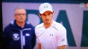 La gorra de Andy Murray durante la final de Roland Garros 2016