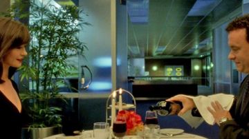 The bottle of wine Clos du Val Viktor Navorski (Tom Hanks) in The Terminal