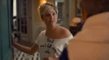 The T-shirt Manuela "Bitch don't kill my vibe" in Adopt a widower