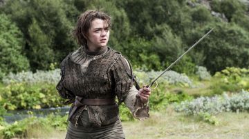 L'épée surnommée "Aiguille" utilisée par Arya Stark (Maisie Williams) dans Game of Thrones S04E05