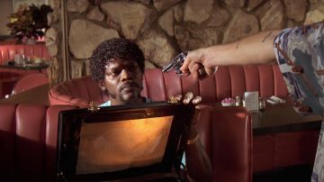 The briefcase Franzen of Jules Winnfield (Samuel L. Jackson) in Pulp Fiction