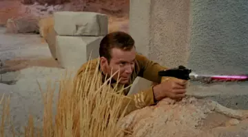 The phaser Captain James T. Kirk (William Shatner) in Star Trek