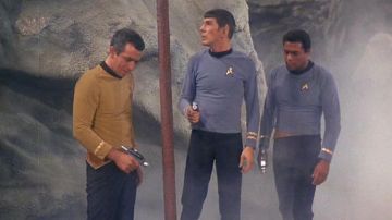 The phaser out of Spock (Leonard Nimoy) in Star Trek