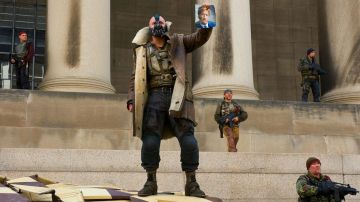 Le manteau de Bane (Tom Hardy) dans The Dark Knight Rises