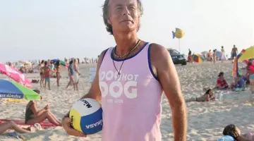 The ball for beach volleyball MIKASA Patrick Chirac in Camping 3