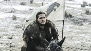 The banner Stark Jon Snow (Kit Harington) in Game of Thrones S06E10