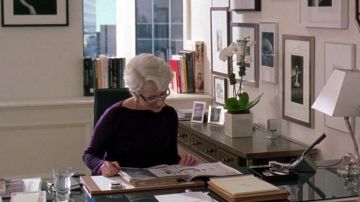 La consola verde de Miranda Priestly (Meryl Streep) en The Devil Wears Prada