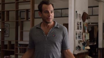 The grey polo Aviator Nation Chip (Will Arnett) in Flaked