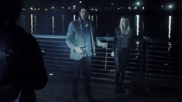 The leather jacket BCBGMAXAZRIA Kelly (Ambyr Childers) in Vice