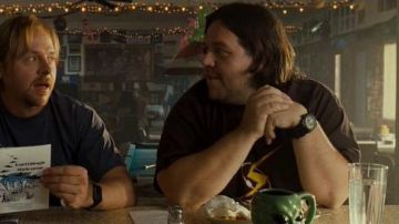 The watch MTM Black Seal of Clive's Responsible (Nick Frost) in Paul