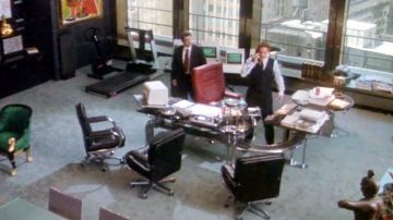 Sillas de oficina Mariani de Gordon Gekko (Michael Douglas) en Wall Street