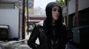 Chaqueta de cuero de Daisy "Skye" Johnson en All Saints en Marvel's Agents of S.H.I.E.L.D.
