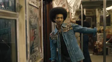 The jean jacket of Marcus Kipling / Dizzee (Jaden Smith) in The Get Down S01E04