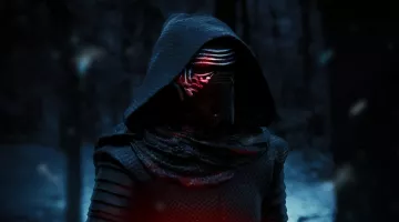 Le cosplay de Kylo Ren (Adam Driver) dans Star Wars VII : Le réveil de la Force