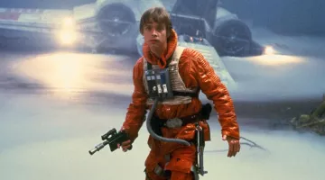 La sala de control de Luke Skywalker (Mark Hamill) en Star Wars V: El Imperio Contraataca