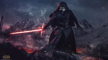 Les bottes de Kylo Ren (Adam Driver) dans Star Wars VII : Le réveil de la force